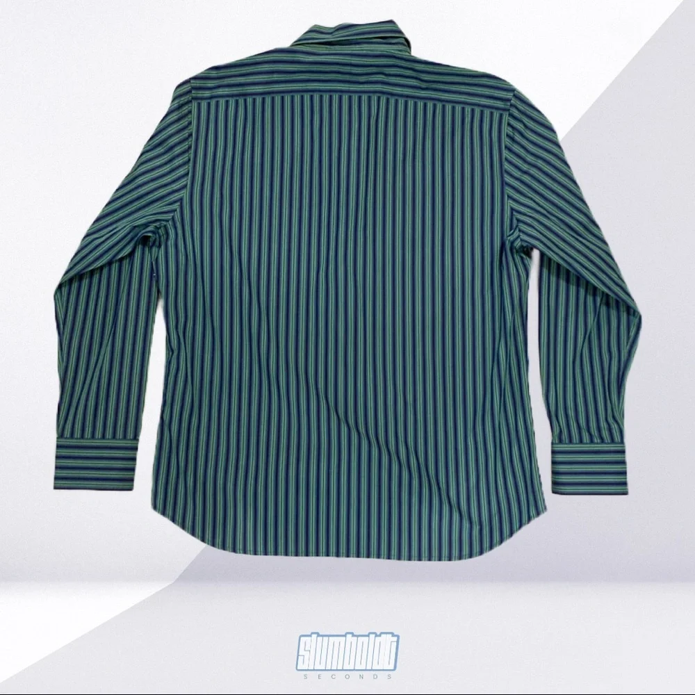 Vintage GAP Premium Striped Button Up Dress Shirt - Picture 2 of 3